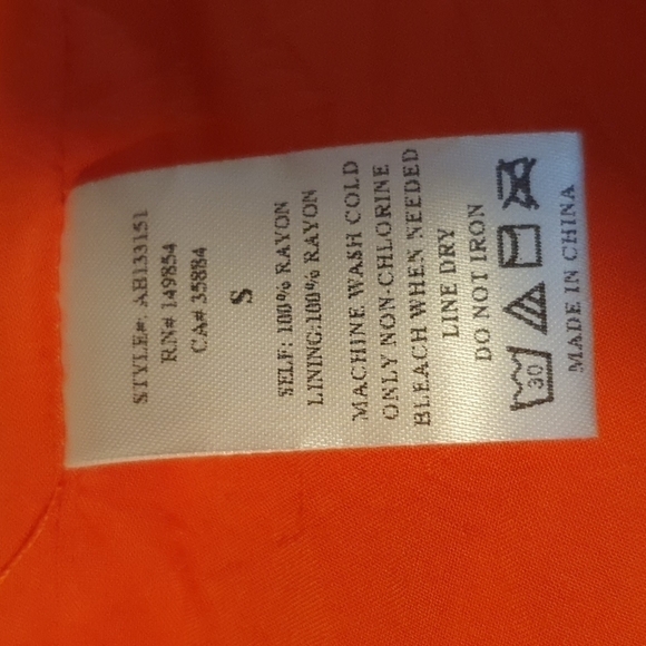 Sadie & Sage En Fuego Electric Coral Wrap Dress Size S - Picture 3 of 9